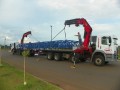 Nao � foto espelhada. Dois guindastes erguendo cobertura na Screw.